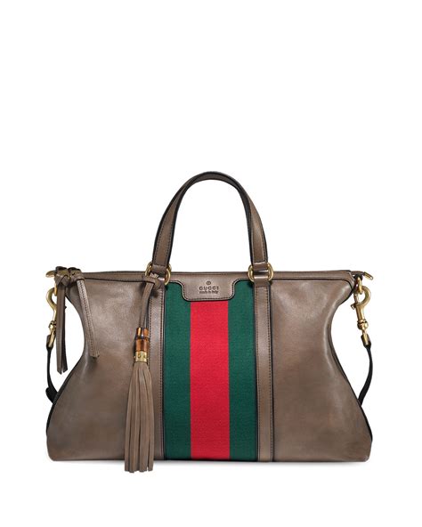 gucci rania tote|gucci leather tote bag.